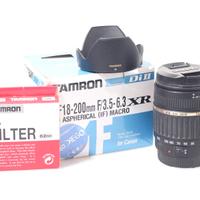 OBIETTIVO TAMRON AF 18-200 F/3.5-6.3 ASPH. CANON.