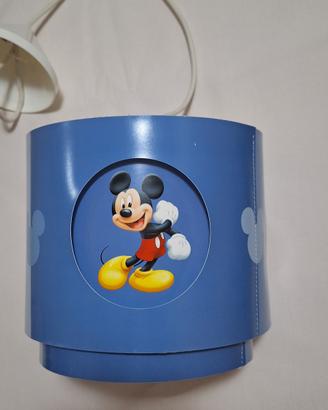 Lampadario Mickey Mouse a doppio paralume 
