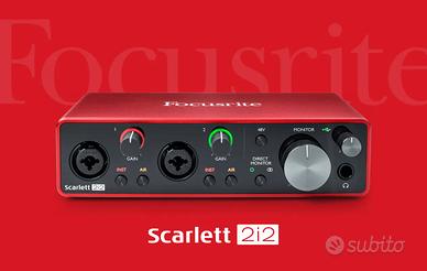 Focusrite 2i2 Scarlett Third generation audio usb