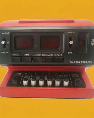 Grundig Sono-Clock 500a Radio Sveglia Space Age