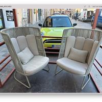 2 Poltrone Kave Home da esterno
