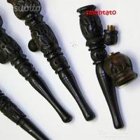 Cilum rasta pipa in legno, chiloom, chillum, cyloo