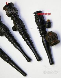 Cilum rasta pipa in legno, chiloom, chillum, cyloo