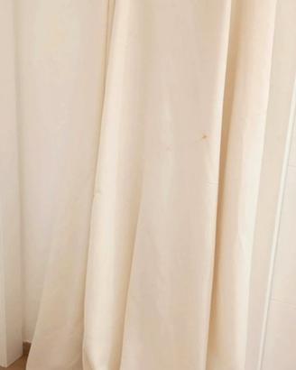 scampolo di tenda in raso panna pregiato. no CINES