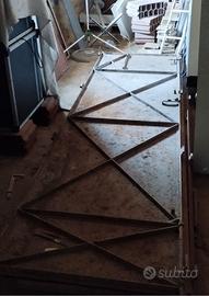 porta in ferro tre ante per magazzino