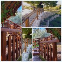 Staccionate in legno di castagno