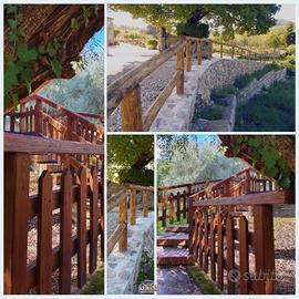 Staccionate in legno di castagno