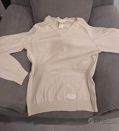 Maglione cotone uomo bianco Diesel