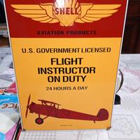 insegna smaltata shell