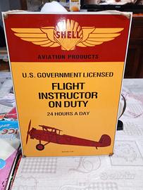 insegna smaltata shell