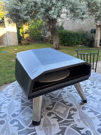 OMPAGRILL Forno Pizza a gas nero acciaio con pala