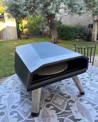 OMPAGRILL Forno Pizza a gas nero acciaio con pala
