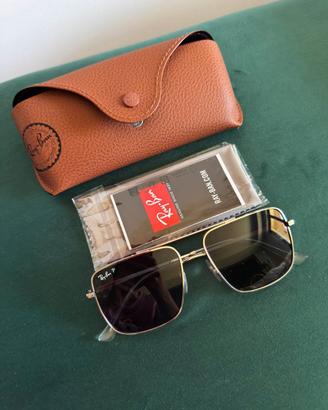 Occhiali da sole Ray-Ban Ari Argento/Blu Polarized