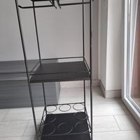 Carrello BAR a 3 Piani con Porta Calici