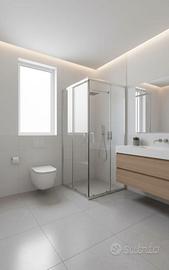 Box Doccia Crystal,Temperato 6mm, Scorrevole 70x80