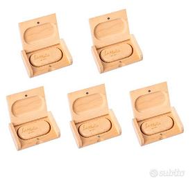 Promo 5 usb 64gb in legno chiusura magnetica