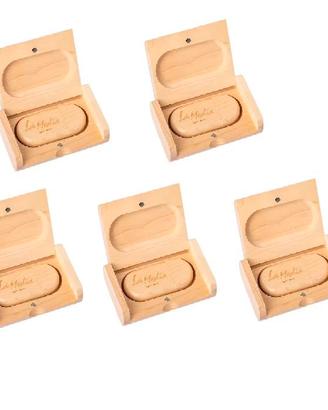 Promo 5 usb 64gb in legno chiusura magnetica