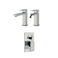 Set miscelatori lavabo bidet e doccia Kellertaps