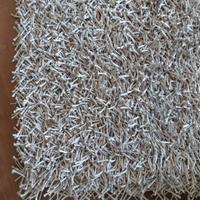 Tappeto argento a fili lunghi 140x200 morbido