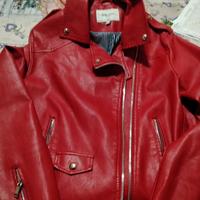 Giubbotto eco pelle rosso taglia M da donna