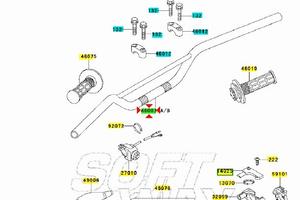Manubrio Kawasaki KX80 460031468CC