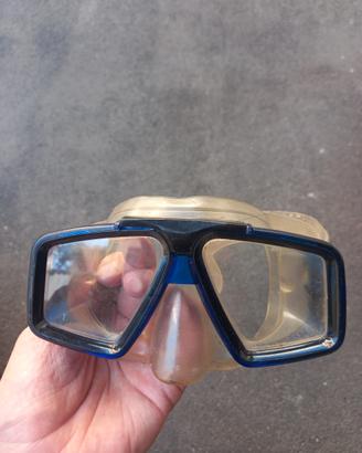 maschera da sub blu