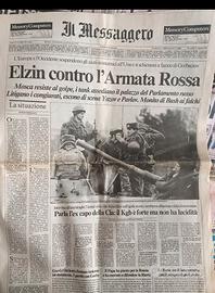 Giornale rivoluzione in Russia 1991