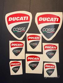 8 stiker Ducati Corse 