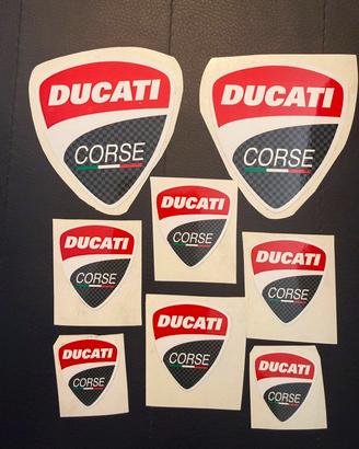 8 stiker Ducati Corse 