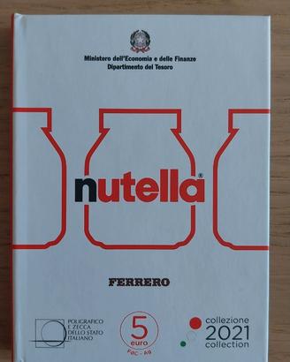 Monete nutella commemorativa 5 euro bianca