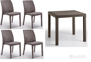 Tavoli e Sedie Per Esterno Set Cod83E Polipropilen