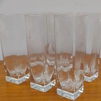 6 bicchieri in cristallo con secchiello ghiaccio