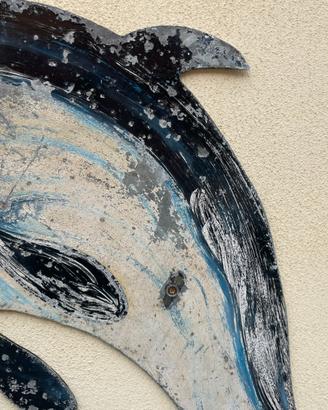 Pesce in statua ferro