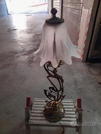 Lampada in ottone antichizzato