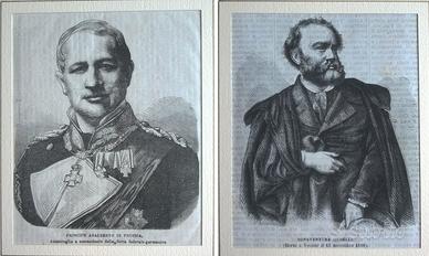 Stampe Antiche Ritratti 1871