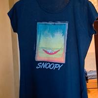 T-shirt stampa Snoopy blu - Tg L