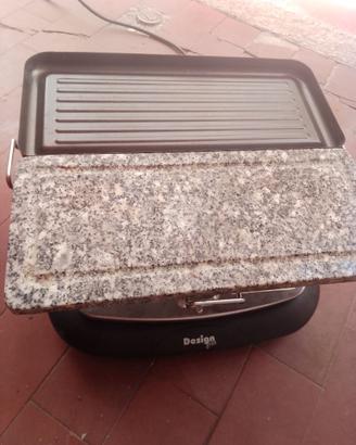 Grill elettrico completo di pietra