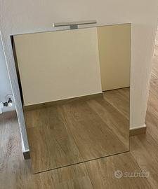 Specchio bagno con luce led