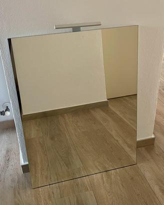 Specchio bagno con luce led