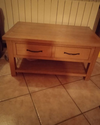Tavolino salotto legno rovere