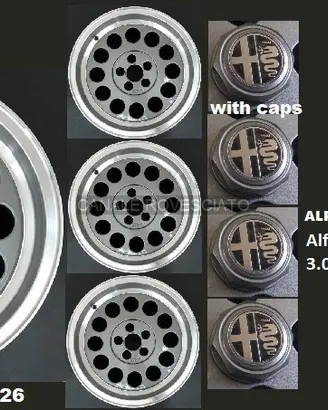 Alfa Romeo 75 90 gtv6 ronal a1 15 5x98 ANTRACITE