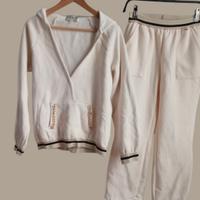 Tuta crema chiara donna in cotone. KNL . Taglia S.