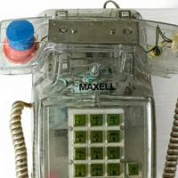 Telefono fisso  Maxell trasparente (raro)