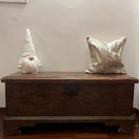 Antica Panca Baule in Legno Massello