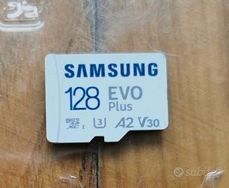 Scheda microSD Samsung evo plus 128 gb