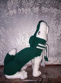 🧶 Lupo all’uncinetto – Tifosi Avellino 🟢⚪