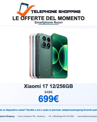 Xiaomi 17 12/256GB Nuovo