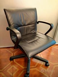 Sedia Tecno Qualis in vera pelle –  Emilio Ambasz