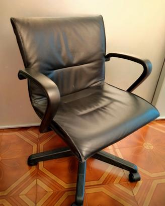 Sedia Tecno Qualis in vera pelle –  Emilio Ambasz