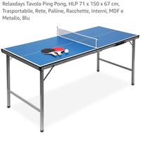 Tavolo ping pong relaxdays da casa